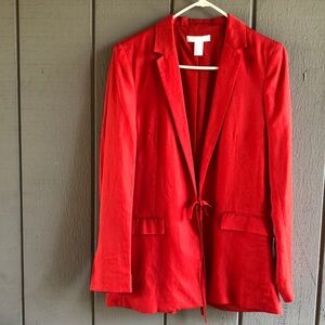 H&M Linen Blend Blazer Dress jacket